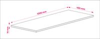 3xE living Plan de travail pour meuble de salle de bain chêne craft 100 cm