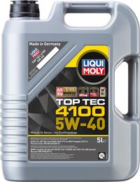 Liqui Moly Top Tec 4100 5W-40 5L Motor Oil - Semi-Synthetic