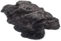 Sheepskin House Merino Vierdubbele Schapenvacht Langharig Taupe 170x110cm