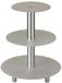 Overig Etage-taartstandaard van AL, rond, 3 etages, Zilver
