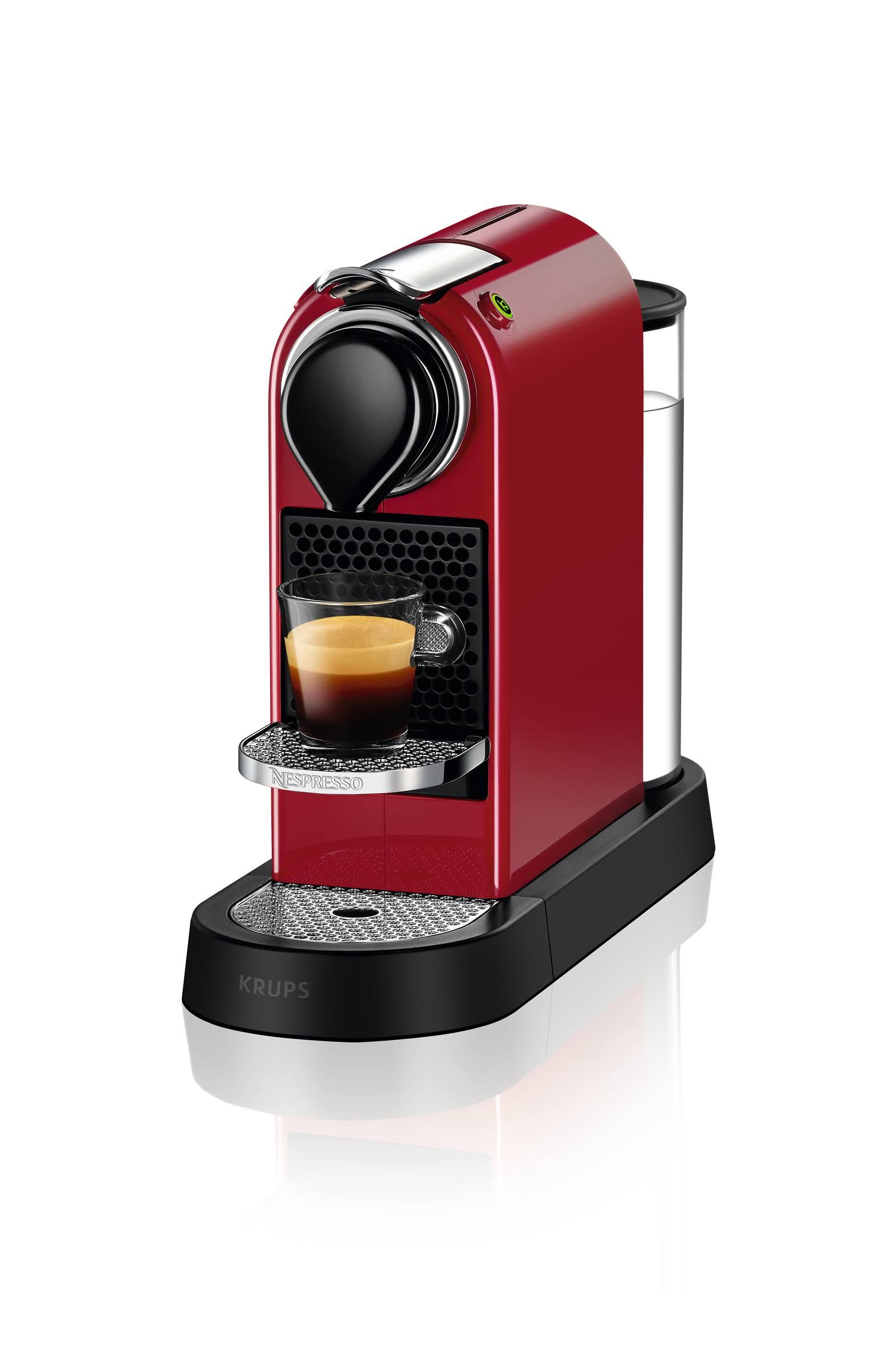 Krups Nespresso CitiZ XN7415 - Cherry Red - Capsule Coffee Machine