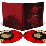 Shrines Ulcerate Shrines of Paralysis LP Limited Edition Black Inside Translucent Gold And Blood Red Half 'N Half With Red, Metallic Gold And Black Splatter