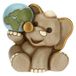 THUN - Olifant met wereld, iconencollectie - keramiek, 9,2 x 6,8 x 8,8 cm H