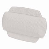 Spirella Badkussen met Zuignappen – Antislip Bad Kussen met Neksteun voor een Comfortabel Ligbad – OFF WHITE