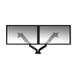 Ewent EW1516 Dubbele Monitorarm Bureau Zwart