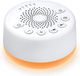 Easysleep Geluidsmachine met 25 rustgevende geluiden en nachtverlichting met 32 volumeniveaus 5 timers, geheugenfunctie voor volwassenen, baby's en kinderen (wit)