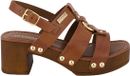 Les tropeziennes par M. Belarbi Dresco Penelope leren sandalen met hak bruin maat 39