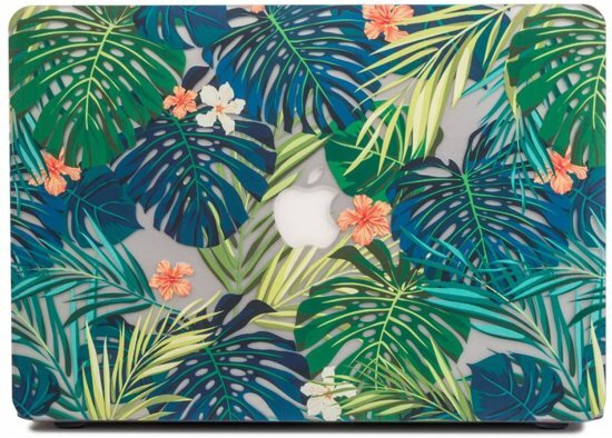 Lunso - cover hoes - MacBook 12 inch - Tropical leaves