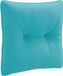 vidaXL Coussin de dossier PUTTEN 100% Polyester Turquoise 40 x 40 x 10 cm