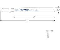 Rotec Decoupeerzaagblad | DC510 | T121GF - 520.0510
