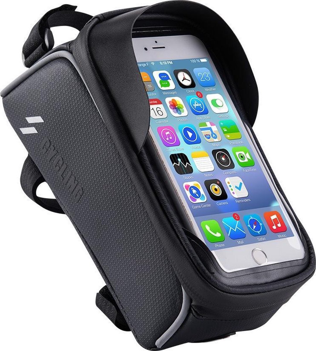Bartief® Telefoonhouder voor iPhone Samsung Telefoon GSM Houder Fiets met Tas - Race Elektrische Fietsen Frame Zadeltas Mountainbike-