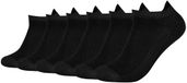 Camano Unisex Sokken 6-Pack Sneakersokken Zwart Katoen Maat 35-38