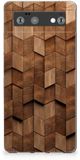 B2Ctelecom Housse antichoc pour Google Pixel 6 Wooden Cubes