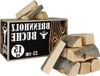 Merkloos / Sans marque Wan GmbH Brandhout Beuken - Houtblokken Gedroogd - Kachel Verwarming - Natuurlijk Materiaal - 25 cm Lengte - Bruin