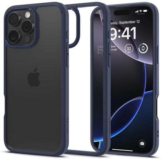 Spigen Ultra Hybrid mobiele telefoonhoesje voor Apple iPhone 16 Pro Max - Marineblauw