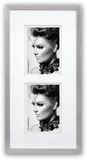 Zep Aluminium Multiple Fotolijst met Brede Passe-Partout 2x 10x15cm AL4246