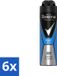 Rexona Men 6 x Deodorant Spray Motion Sense Cobalt Dry Antitranspirant 150ml