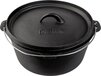 Grill Guru Large Cast Iron Dutch Oven - 31cm - Black