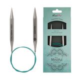 KnitPro 36107 rondbreinaald Mindful 9,00 mm 80 cm Engels, blauwgroen, 9 mm