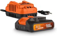 Powerplus Dual Power batterij & lader set POWDP90620 - 20V, 2.0Ah batterij - 2A lader