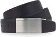Vanzetti Leren Riem Dresscode: Business 35mm Cambered Belt W110 Black Zwart