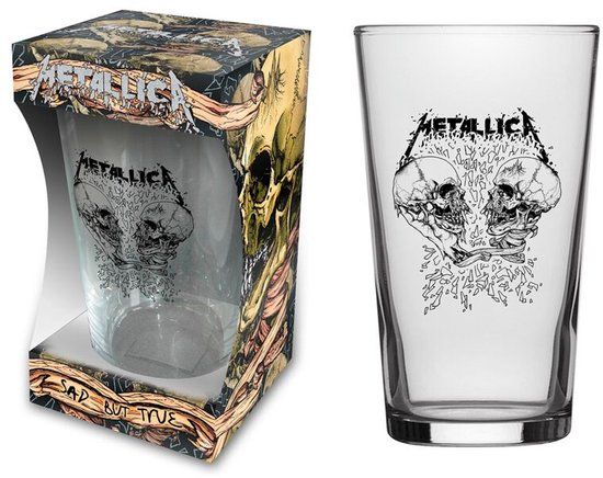 Metallica Sad But True Bierglas