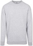 Build Your Brand Raglan Crewneck Heather Grey maat 3XL
