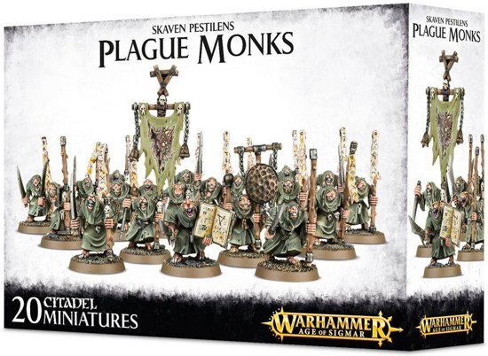 Games Workshop Age of Sigmar Skaven Clan Pestilens: Plague Monks