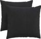 vidaXL - Zitkussens - 2 stuks - Zwart - 45 x 45 cm - Corduroy stof