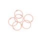 Craftelier - Set van 6 metalen ringen, ideaal voor scrapbooking en knutselwerk, ringen voor album, notitieboek, planner of dagboek, afmetingen Ø 30 mm, babyroze