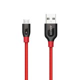 Anker A8142G91 USB-kabel USB 2.0 0,9 m Micro-USB A naar USB A Zwart, Rood