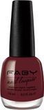 FABY Red at Night... Vegan Nagellak - Sneldrogend - 15ml - Bordeaux