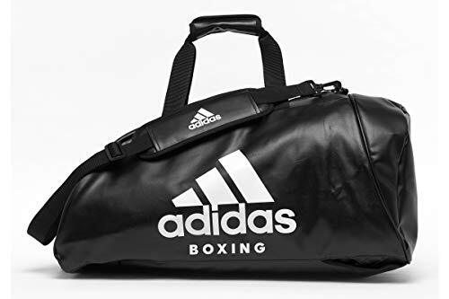 Adidas PU 2 In 1 Boksen Gym Training Sport Back Pack Holdall Bag, zwart/wit, L, Sport