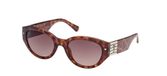 Guess Gu8241 Lunettes de soleil rondes havane 55mm
