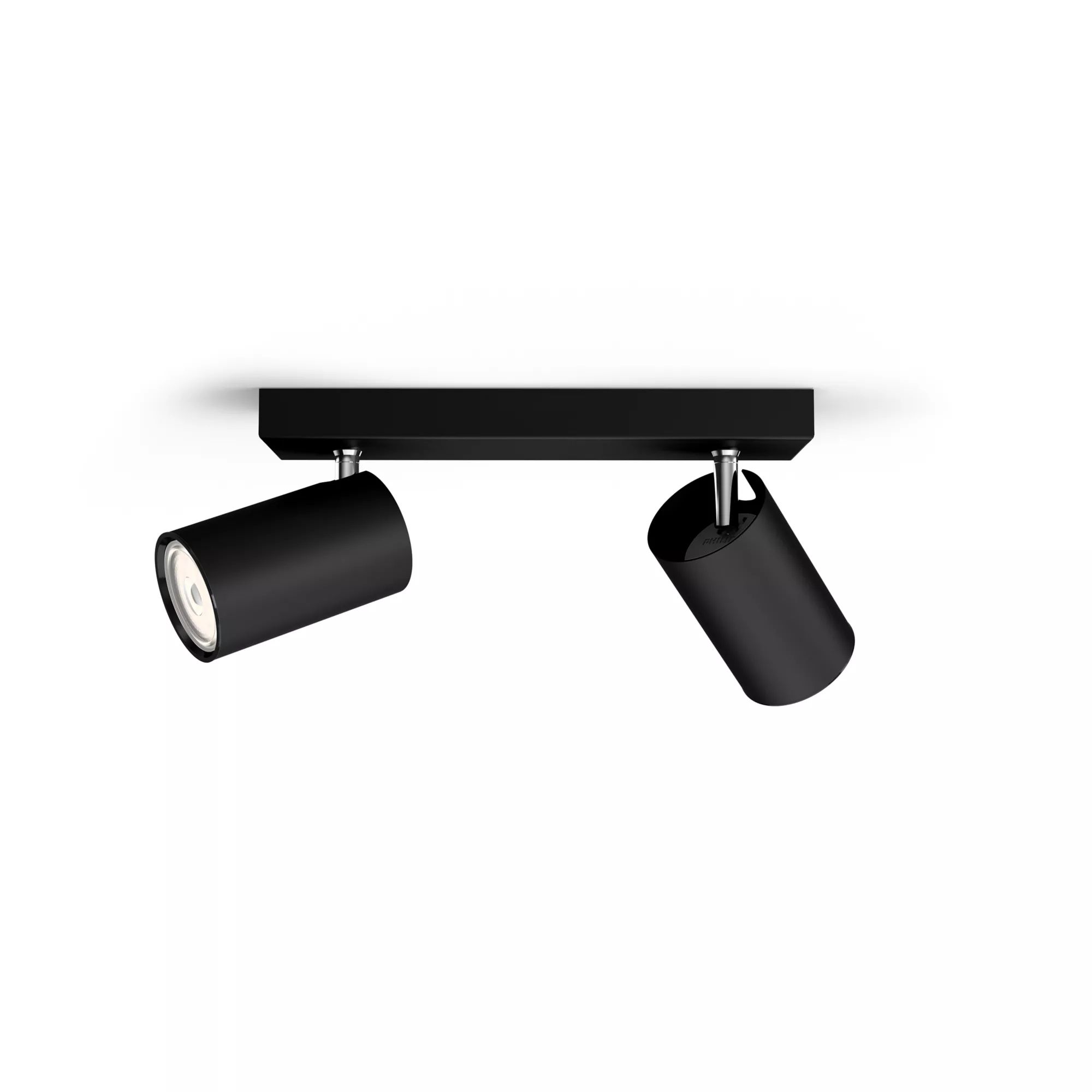 Philips Hue Philips Kosipo Opbouwspot - 2-lichts - Zwart - GU10 - Dimbaar
