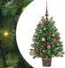 vidaXL Kunstkerstboom met 150 LED, Groen, 95 cm