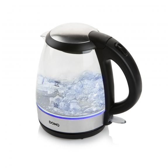 Domo DO9218WK Waterkoker - 1.2L - Zwart/Zilver - 2200W