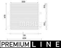 MAHLE AC 75 000P A/C-condensator BEHR PREMIUM LINE