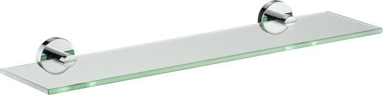 Plieger Vigo planchet glas 52x14.5cm chroom