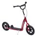 HOMCOM kinderloopfiets met achterrem, 12 inch, scooter, trapper, rood, met EVA-wielen