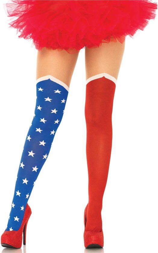 Generik Ondoorzichtige USA panty voor vrouwen - Verkleedattribuut