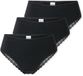 Schiesser Braziliaanse set van 3 kanten zwart