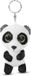 Merkloos / Sans marque NICI GLUBSCHIS Panda Peppino Sleutelhanger, 9 cm, wit, dierenhanger met metalen ring om op te hangen aan sleutels, touw, tas en meer