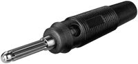 Goobay 11399 - Banana Connector - Black - Male - Straight