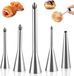 Buses set nozzles stainless steel - Set of 5 - Buffer filling - Pastry syringe for squeezing - Piping bags
