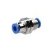 Riegler Rechte Schott-connector »blauwe serie«, M27 x 1,0, voor buitenslang Ø 16 mm, werkdruk max. 15 bar, kunststof/MS vern.
