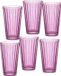 Lawe Set de verres à cocktail, 6 pièces, Berry, Verre, Rose