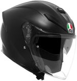 AGV K5 Jet Evo Mono Mat Zwart Jethelm - Helm