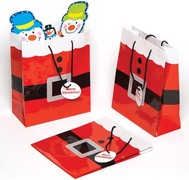 Baker Ross Cadeautasjes met kerstmanpak. Perfecte verpakking voor cadeautjes bij een feestje grabbeltoncadeautjes en kerstcadeautjes voor kinderen 6 stuks