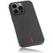 mumbi Hoes compatibel met iPhone 14 Pro Case beschermhoes telefoonhoes tas, zwart met rode streep
